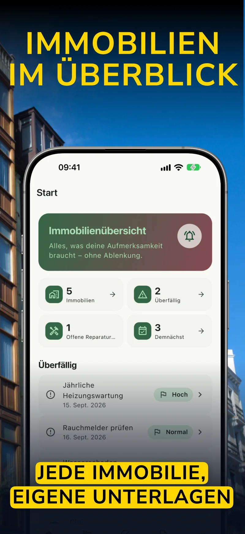 Propivio · Immobilien organisieren