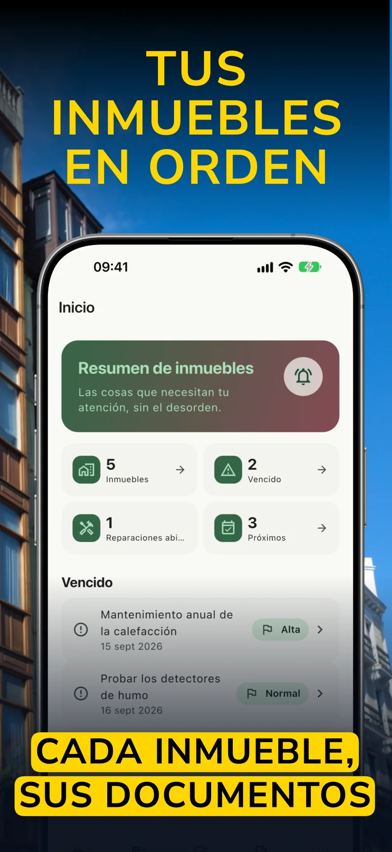 Propivio · Organización de inmuebles