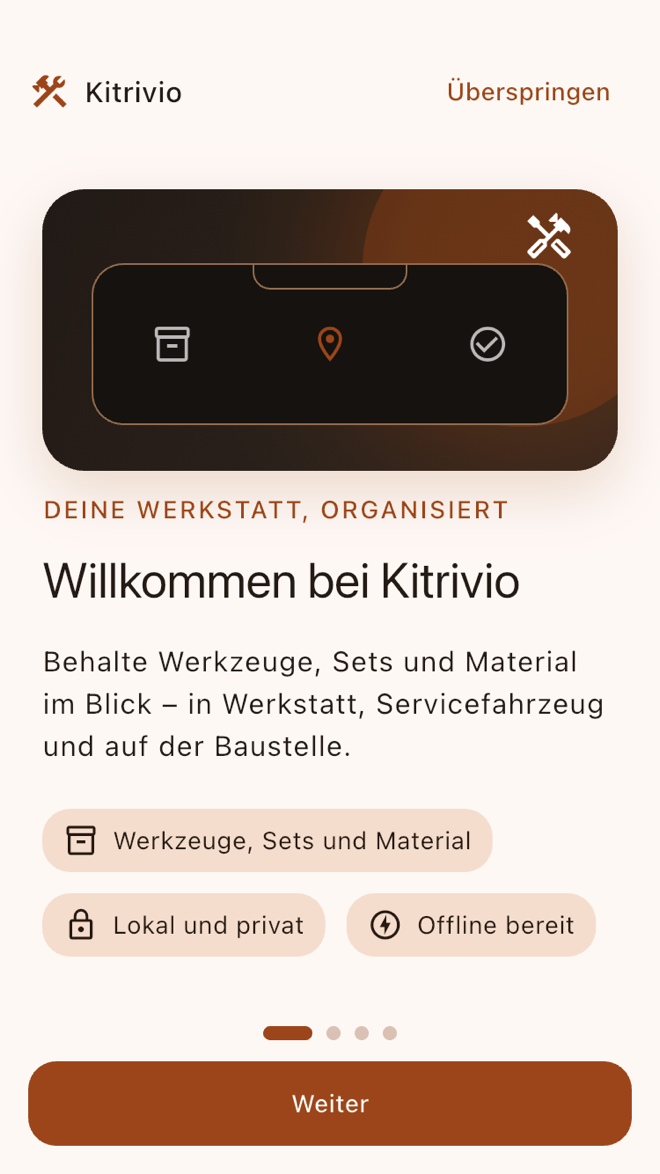 Getting started — Kitrivio